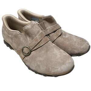 Skechers Slip-ins Bikers Lite Leather Shootie Pedal Essence Tan Women's 7 NEW